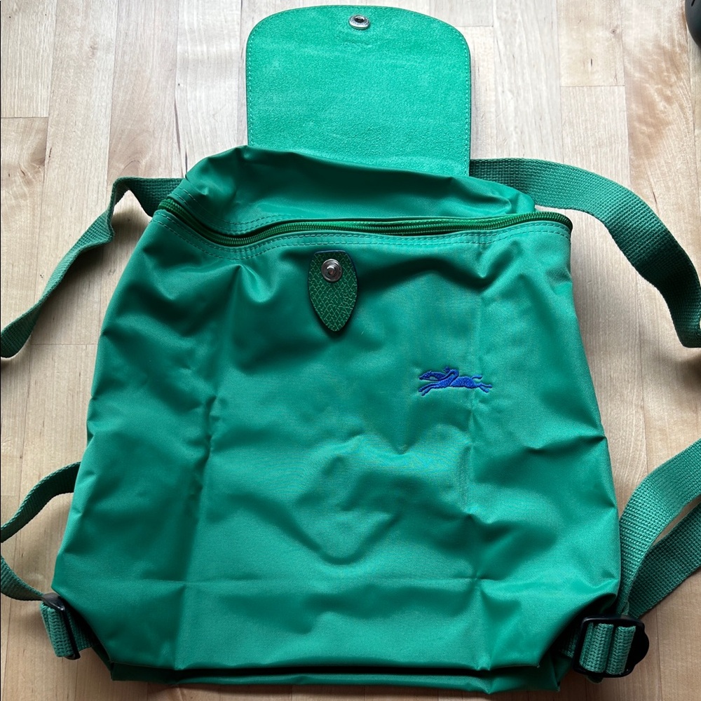 EUC! Longchamp Green Backpack - Picture 3 of 8